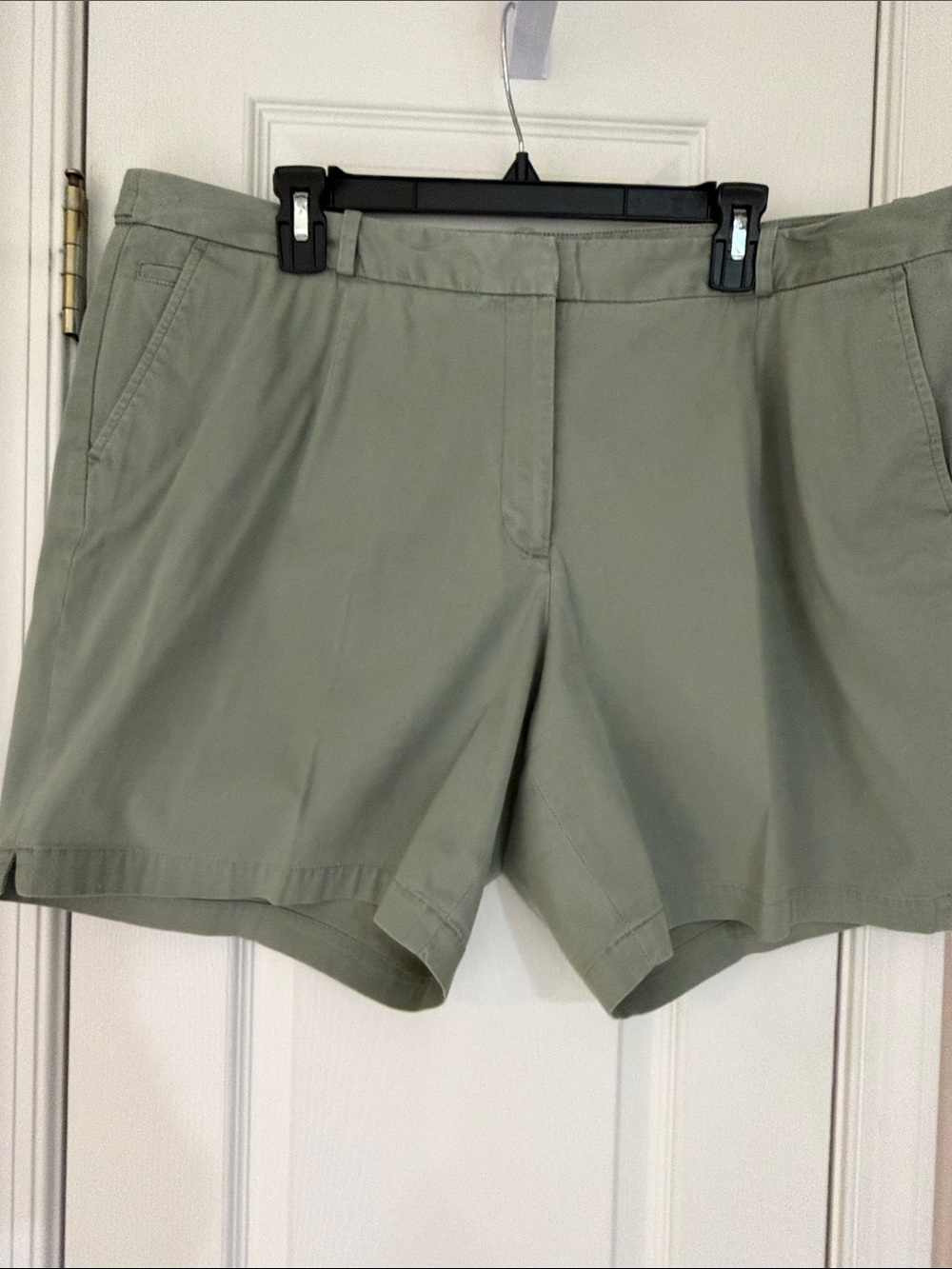 Talbots Light Sage Green Casual Bermuda Shorts, 16W